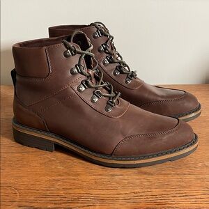 Unlisted by Kenneth Cole Dark Brown Men's Lace-Up Boots Size 10.5